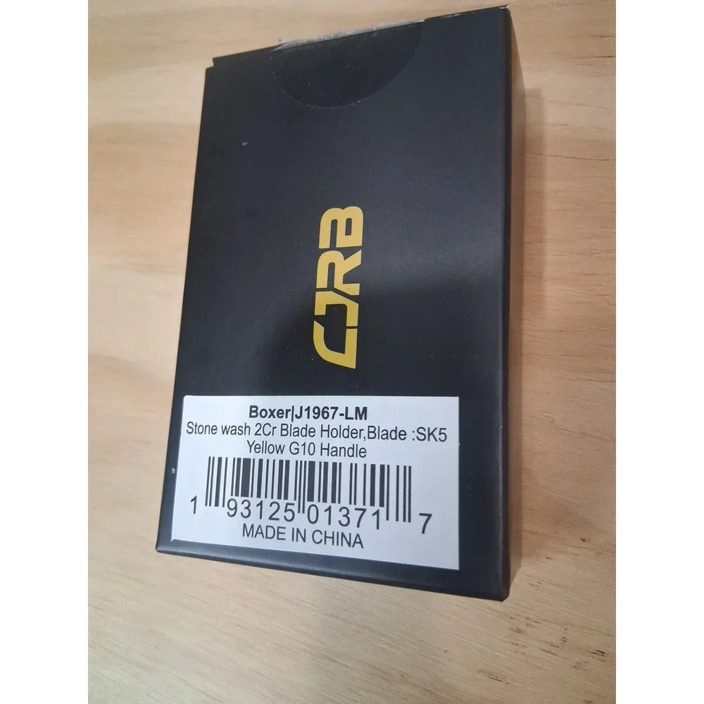 CJRB Boxer Lemon Folding Knife 2.38